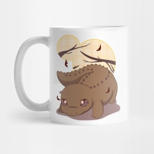 Cute chibi crocodile skink lizard Mug